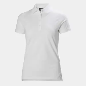 W CREW PIQUE 2 POLO WHITE