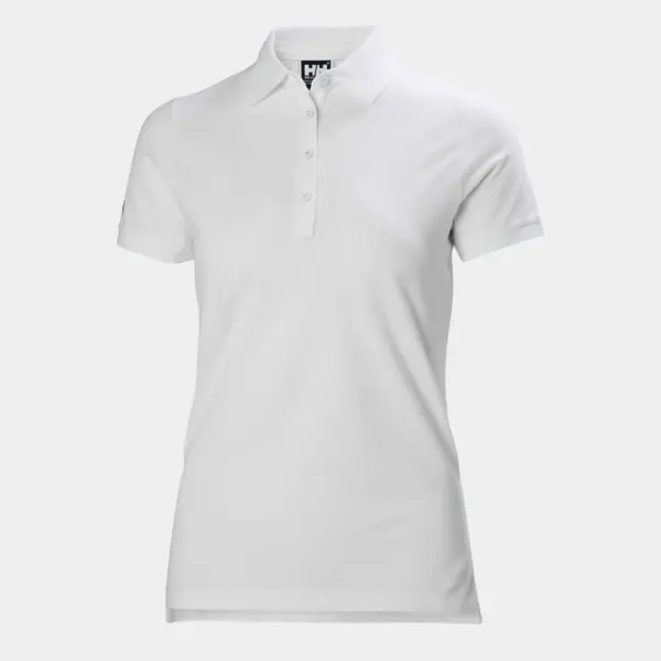 W CREW PIQUE 2 POLO WHITE