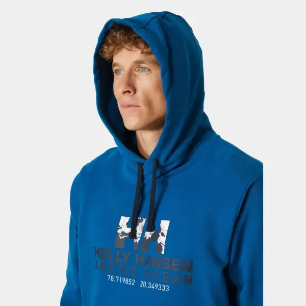 M Arctic Ocean Organic Cotton Hoodie DEEP FJORD – Bild 3
