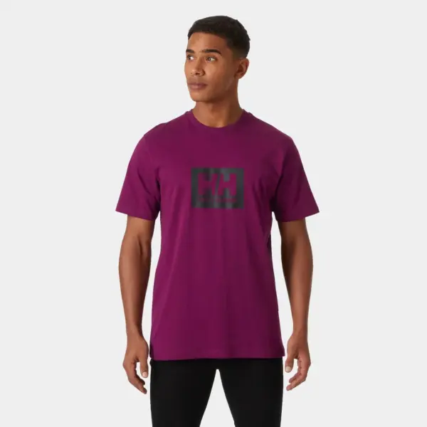 HH Box T-shirt DARK MAGENTA – Bild 3